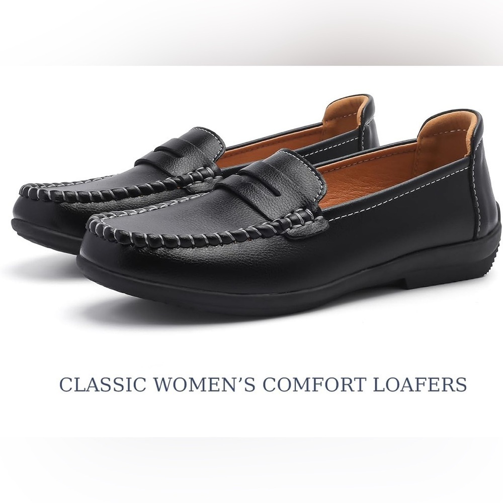 NewWomen 6.5 Y2K classic comfortable
Elegant Black Women's Loafers